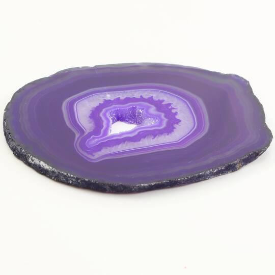 Purple  Agate Slice AM Purple  Geode Slice Pair Purple Agate Slice Dyed Purple  Geode Slice Silver Plated Purple Agate Slice Pair